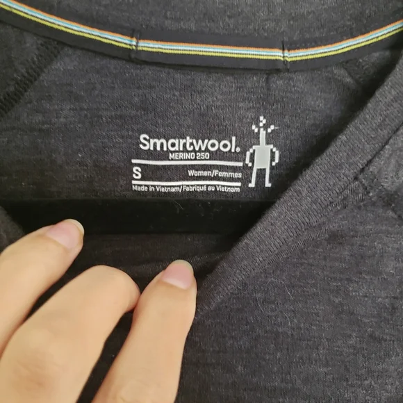 Smartwool Gray Long Sleeve Shirt Womens Small - Picture 4 of 6